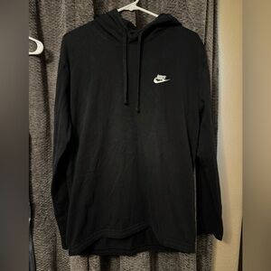 Nike Men's Black T-shirt Hoodie